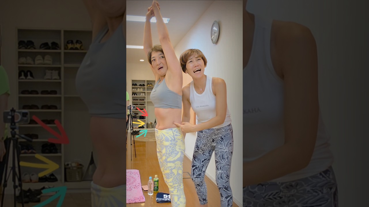 【50代】バンザイできたら下腹凹んだ！肩甲骨と下腹腰肉の密接な関係❗ img