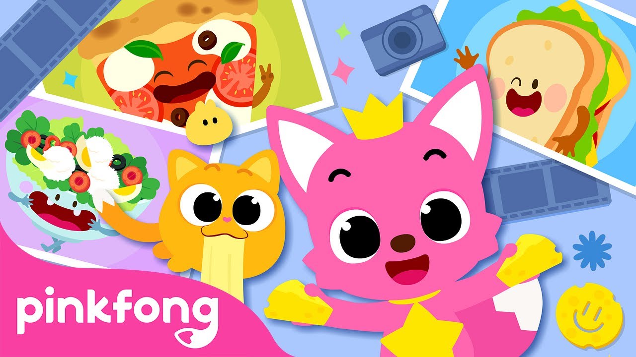 Say ch ch ch ch cheese! Cheese Photo Studio | Yum Yum Snacks Songs | Pinkfong Ninimo img